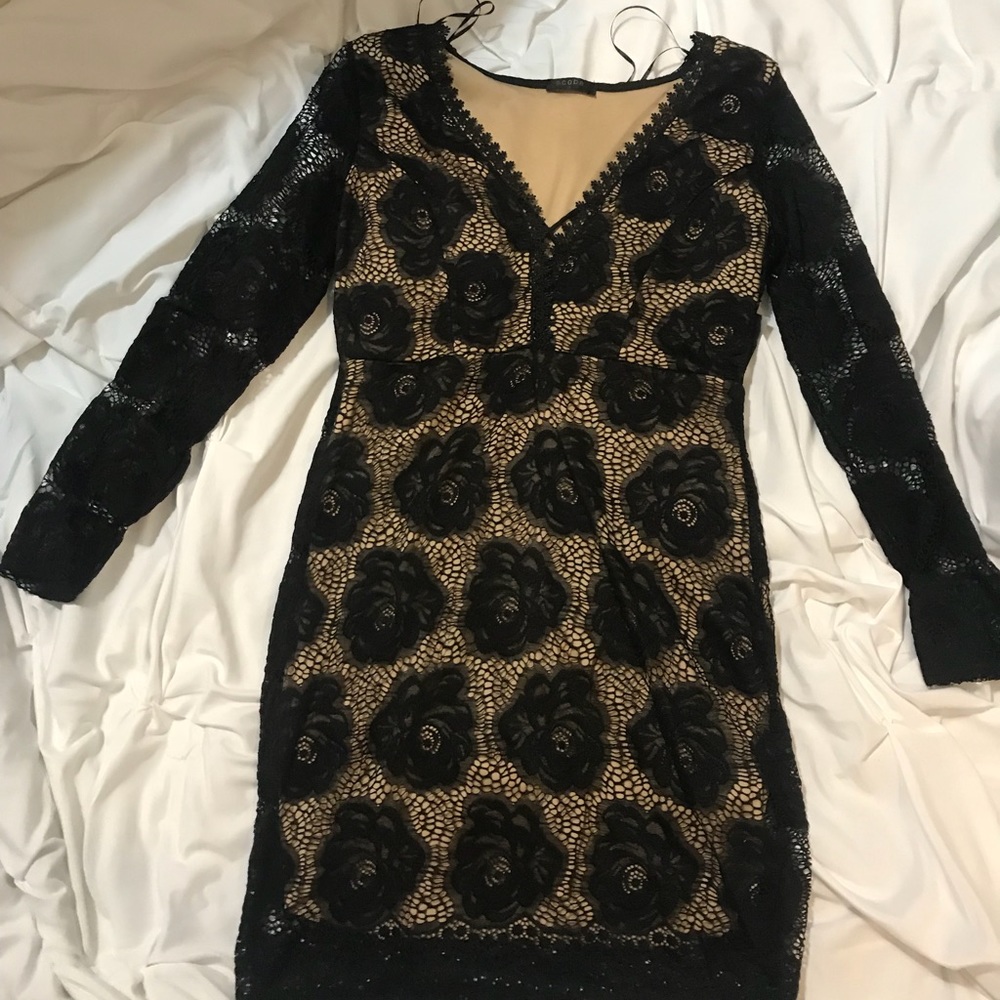 Black and Tan Formal Dress